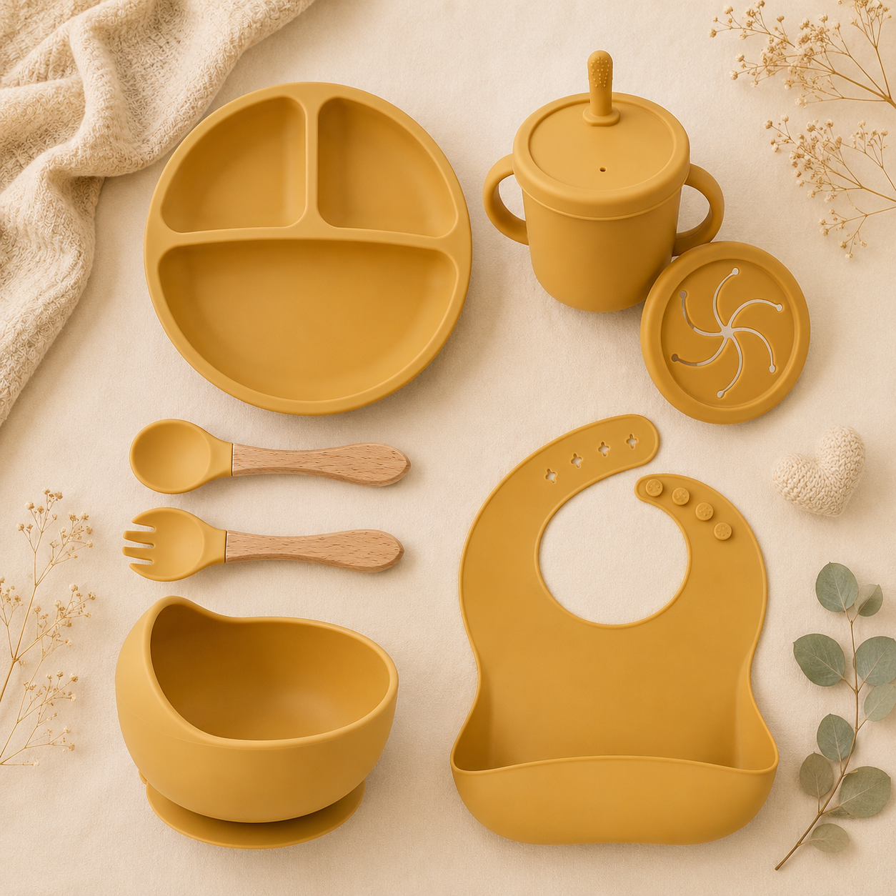 Set de Alimentación de Silicona Caracolillos