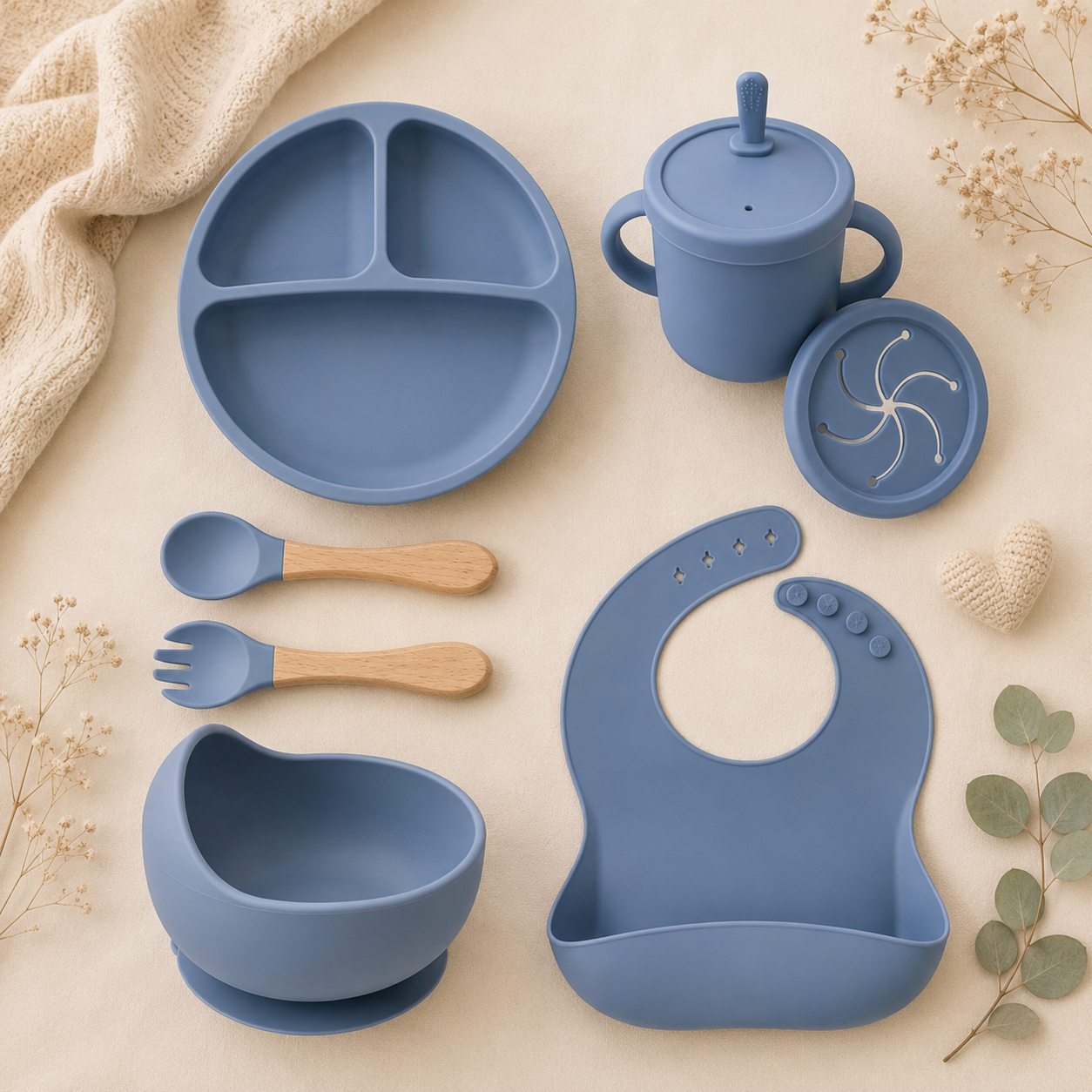 Set de Alimentación de Silicona Caracolillos