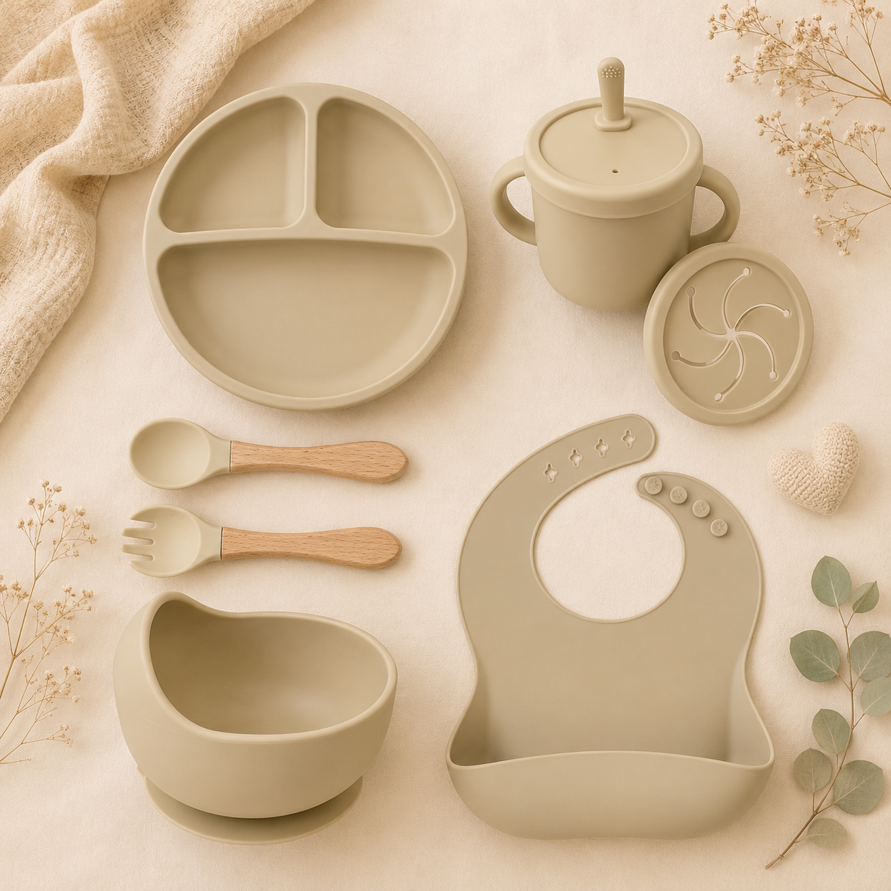 Set de Alimentación de Silicona Caracolillos