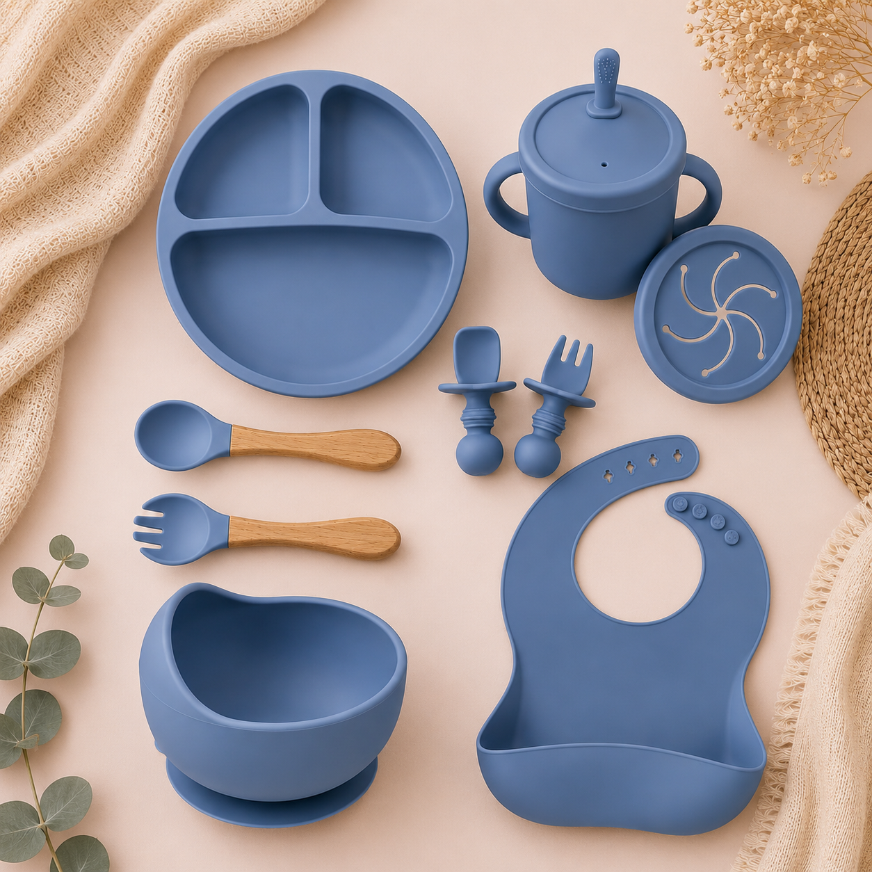Set de Alimentación de Silicona Caracolillos